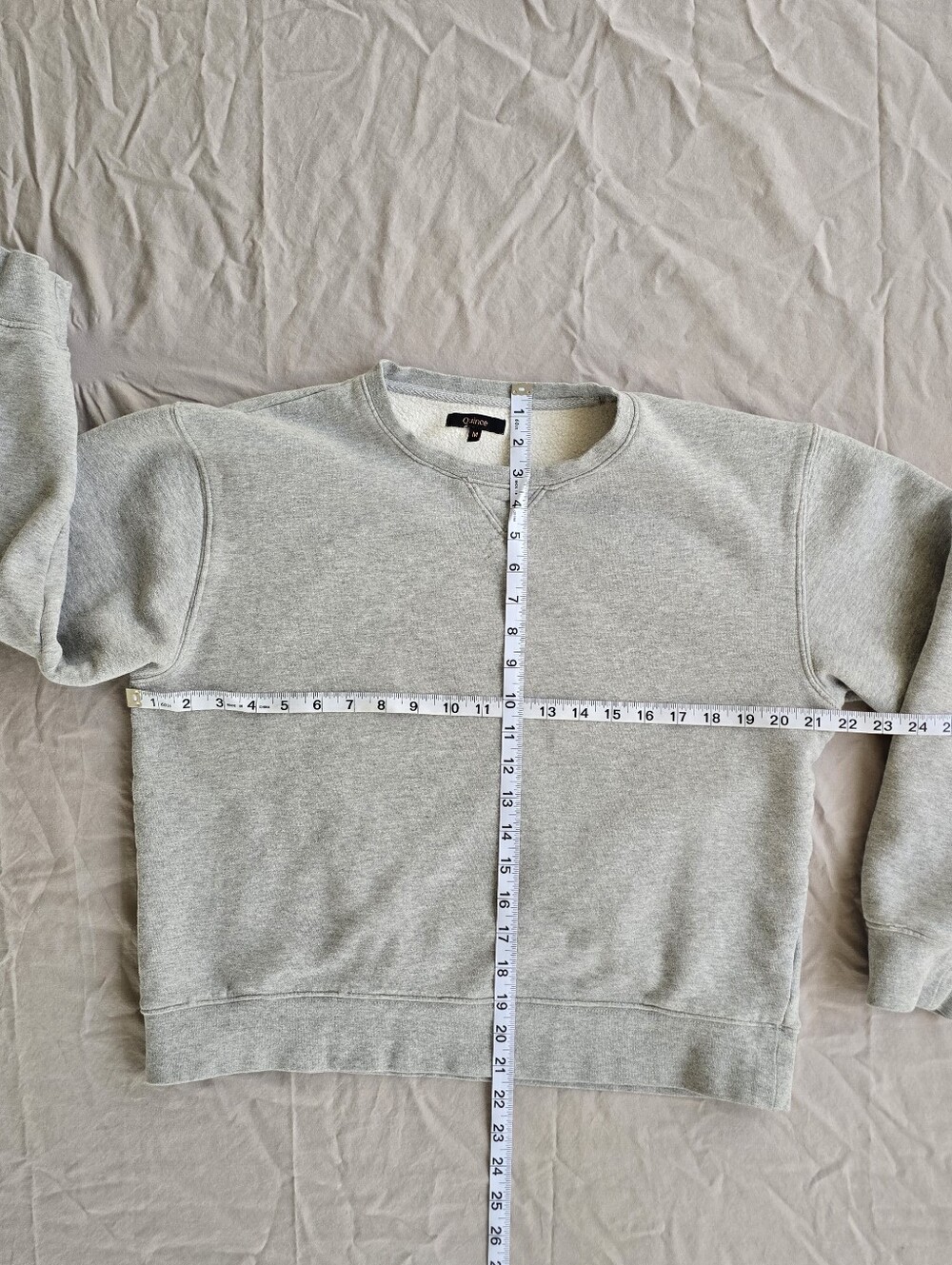 Quince Women's Organic Heavyweight Fleece Boyfriend Crew Sweatshirt - Medium